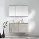factory direct oem odm bathroom furniture, Wall Hung Bathroom Vanity with led mirror sink, Mirror Cabinet For Bathroom, cheap price plywood cabinet, Handle Free Customized Bathroom Storage