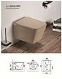 Wall Hung Ceramic One Piece Wash down toilet
