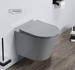 Modern rimless flushing system sanitary ware ceramic WC wall hung toilet