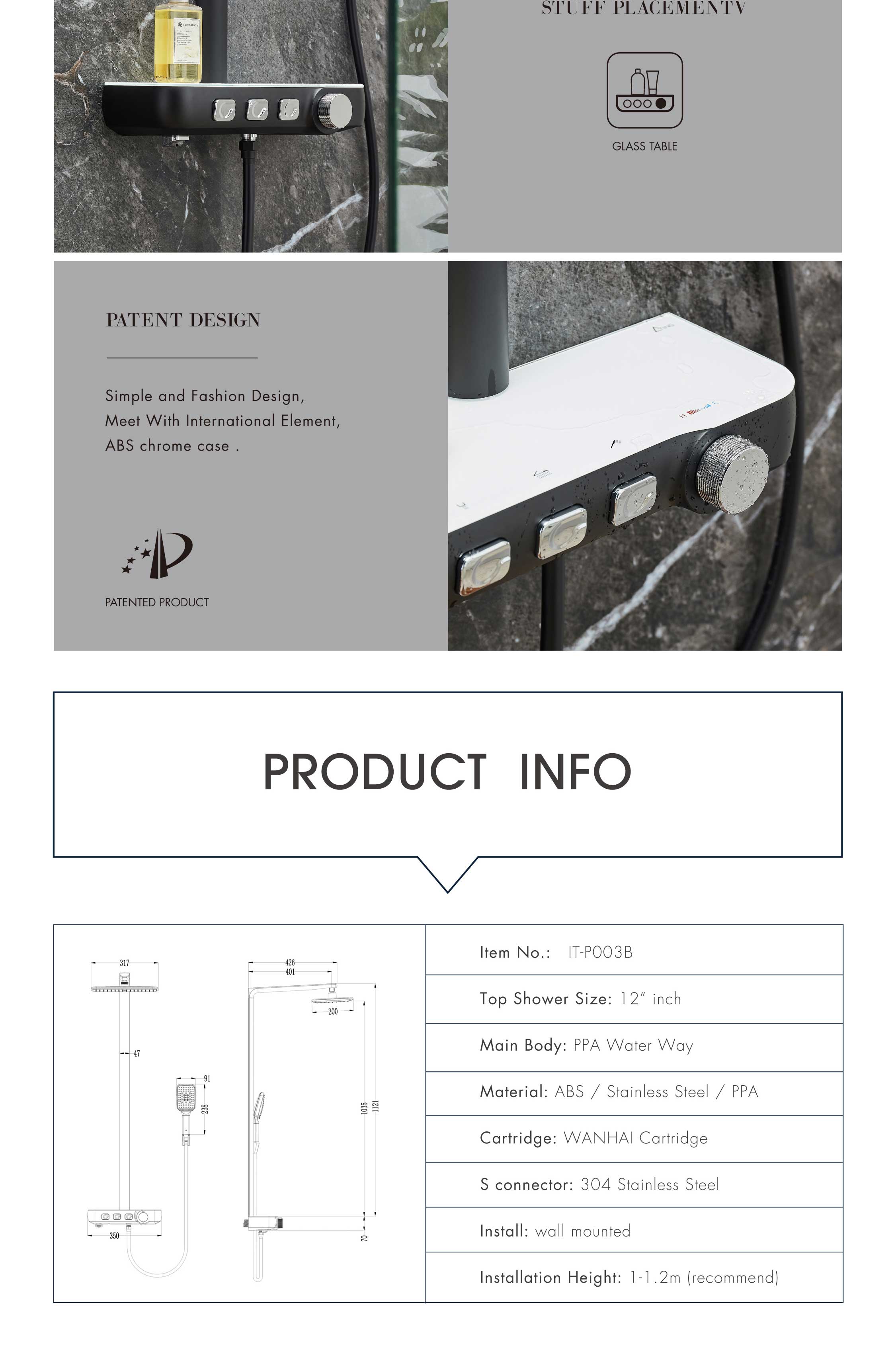 Bathroom Hot And Cold Mixer Showe