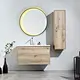 factory direct oem odm bathroom furniture, Wall Hung Bathroom Vanity with led mirror sink, Mirror Cabinet For Bathroom, cheap price plywood cabinet, Handle Free Customized Bathroom Storage