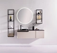 origin design bathroom cabinet,luxury sanitary ware,best bathroom furniture,bathroom vanitiy with smart LED mirror, bathroom cabinet with basin and faucet