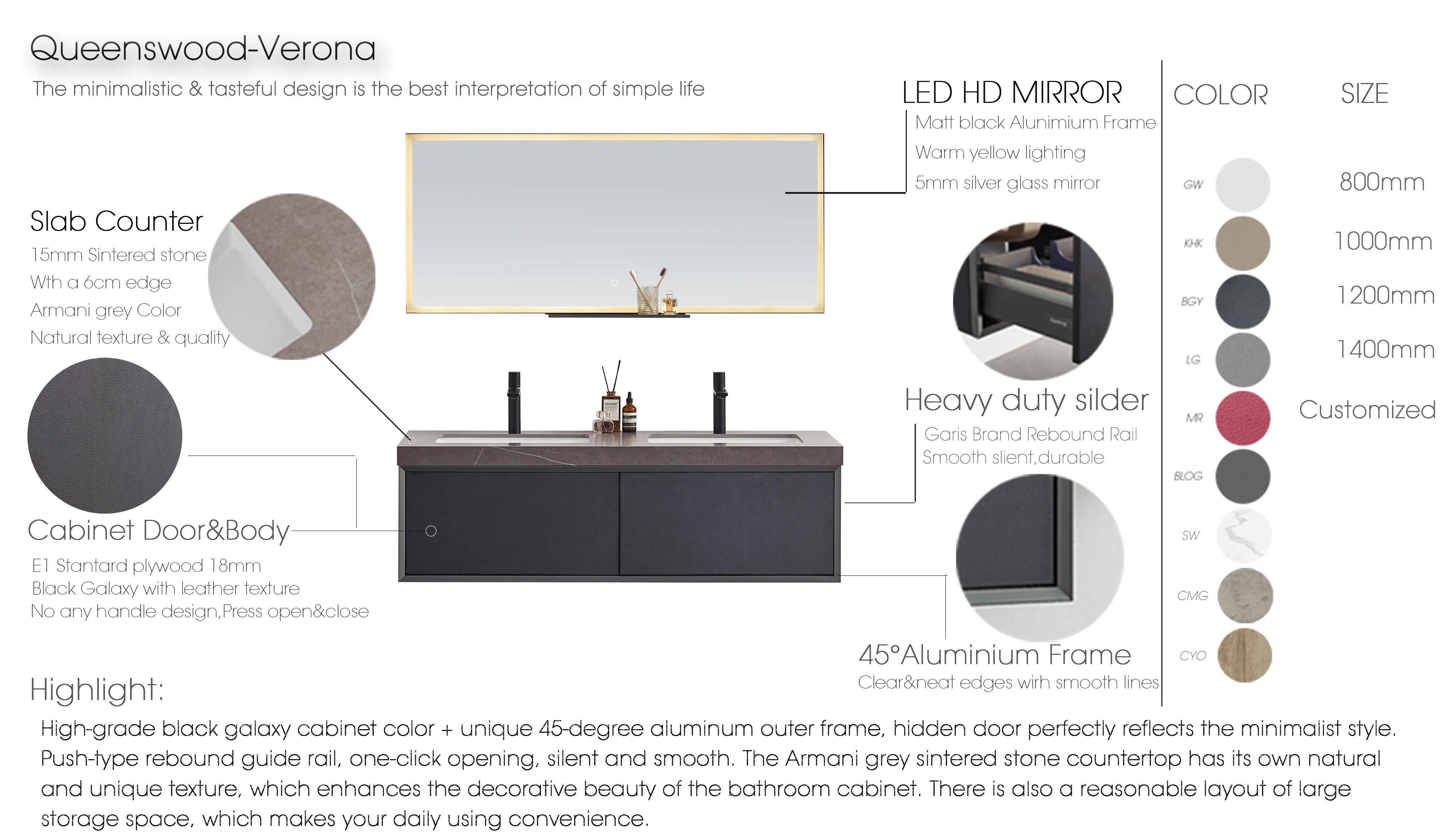 Elevate your bathroom decor with our High Quality Modern Bathroom Vanity in Solid Wood Color, complete with a sleek mirror cabinet. Crafted from premium materials, this stylish vanity offers a perfect blend of functionality and contemporary design.