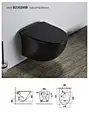 Wholesale wall hang ceramic toilet sanitary ware bathroom toilet rimless wall hung toilet