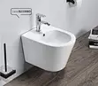 Wall Hung Wc Bidet White Ceramic Bidet-B2330BD Series