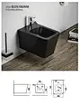 Modern high-quality wall hung toilet square wall hung ceramic bidet