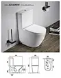 Sanitary Ware Water Closet Siphonic One Piece Composting Washdown Ceramic Wc Bowl Toilet