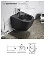 Modern Colored Round Shape toilet bidet