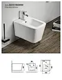 Modern high quality wall hung toilet square wall hung ceramic bidet，Modern high-quality wall hung toilet square wall hung ceramic bidet