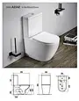 Sanitary Ware Water Closet Siphonic One Piece Composting Washdown Ceramic Wc Bowl Toilet