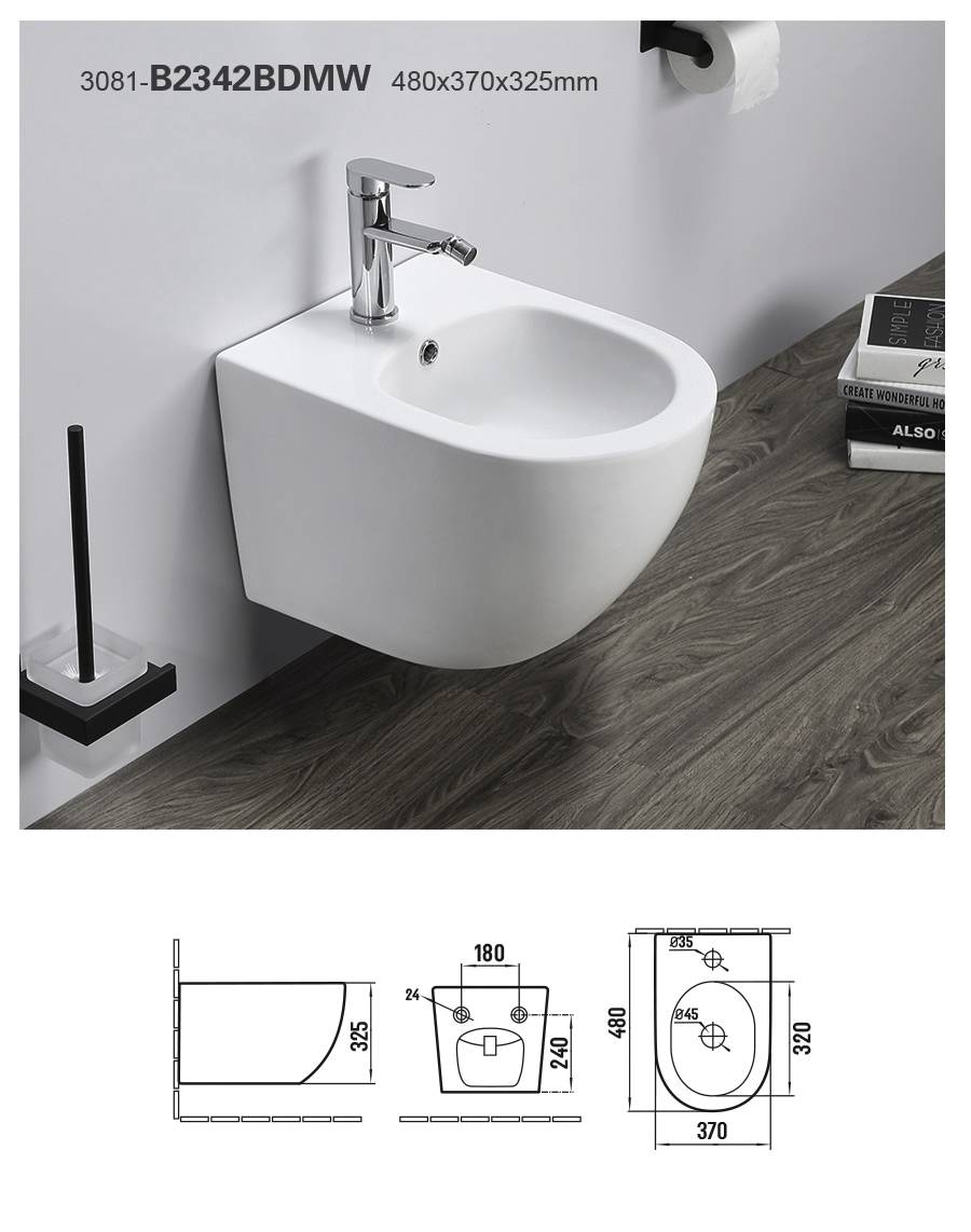 Wall Hung One Piece Bidet,sanitary ware, toilet, wall hung toilet, best toilet brand, white toilet, bidet toilet, toilet bidet
