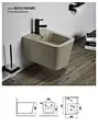 Modern high-quality wall hung toilet square wall hung ceramic bidet