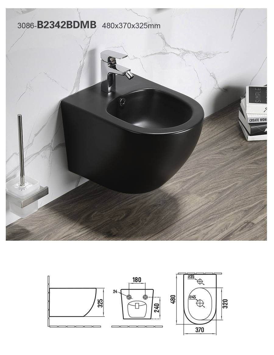 High Quality Ceramic Woman Toilet Wall Hung Ceramic One Piece Bidet , sanitary ware, toilet, wall hung toilet, best toilet brand, white toilet, bidet toilet, toilet bidet