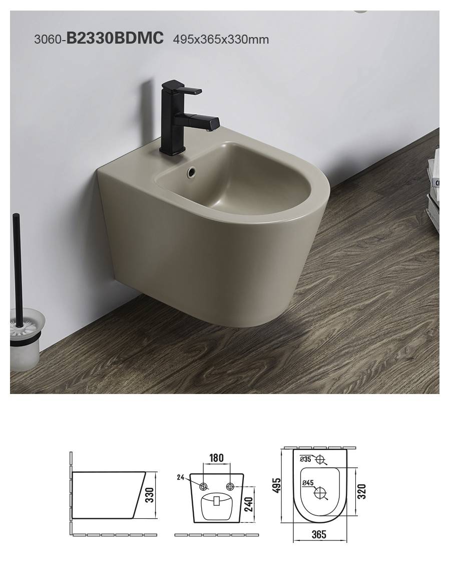 Hot sale customized logo bathroom sanitary equipment white ceramic single hole bidet,sanitary ware toilet, wall hung toilet, one piece toilet, bidet toilet, wall mounted toilet