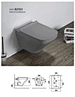 High quality hanging square bowl ceramic sanitary rimless wall mounted toilet for Global market