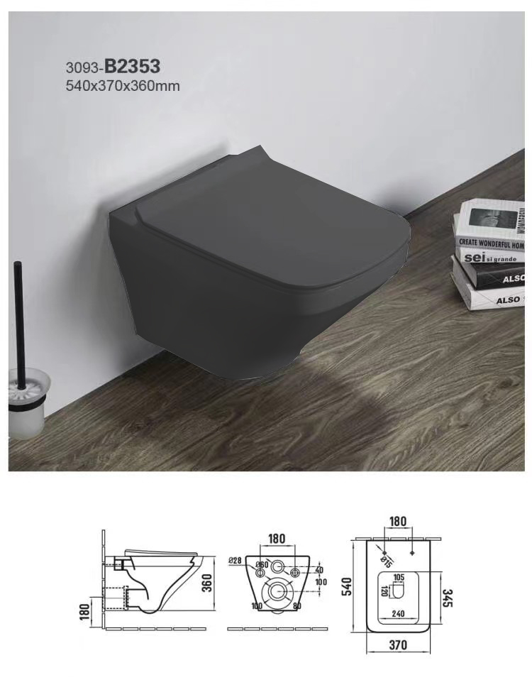 New bathroom wholesale ceramic washdown water saving back to wall toilet,sanitary ware, toilet, wall mounted toilet, wall mounted commode toilet, one piece toilet, best toilet brand