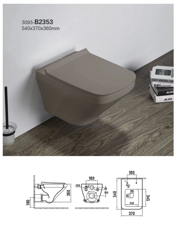 New bathroom wholesale ceramic washdown water saving back to wall toilet, sanitary ware, toilet, wall mounted toilet, wall mounted commode toilet, one piece toilet, best toilet brand