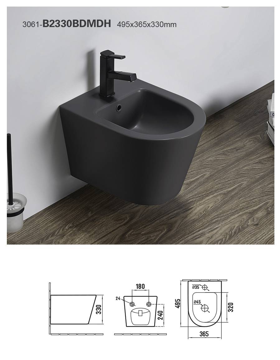 Hot sale customized logo bathroom sanitary equipment white ceramic single hole bidet,sanitary ware toilet, wall hung toilet, one piece toilet, bidet toilet, wall mounted toilet