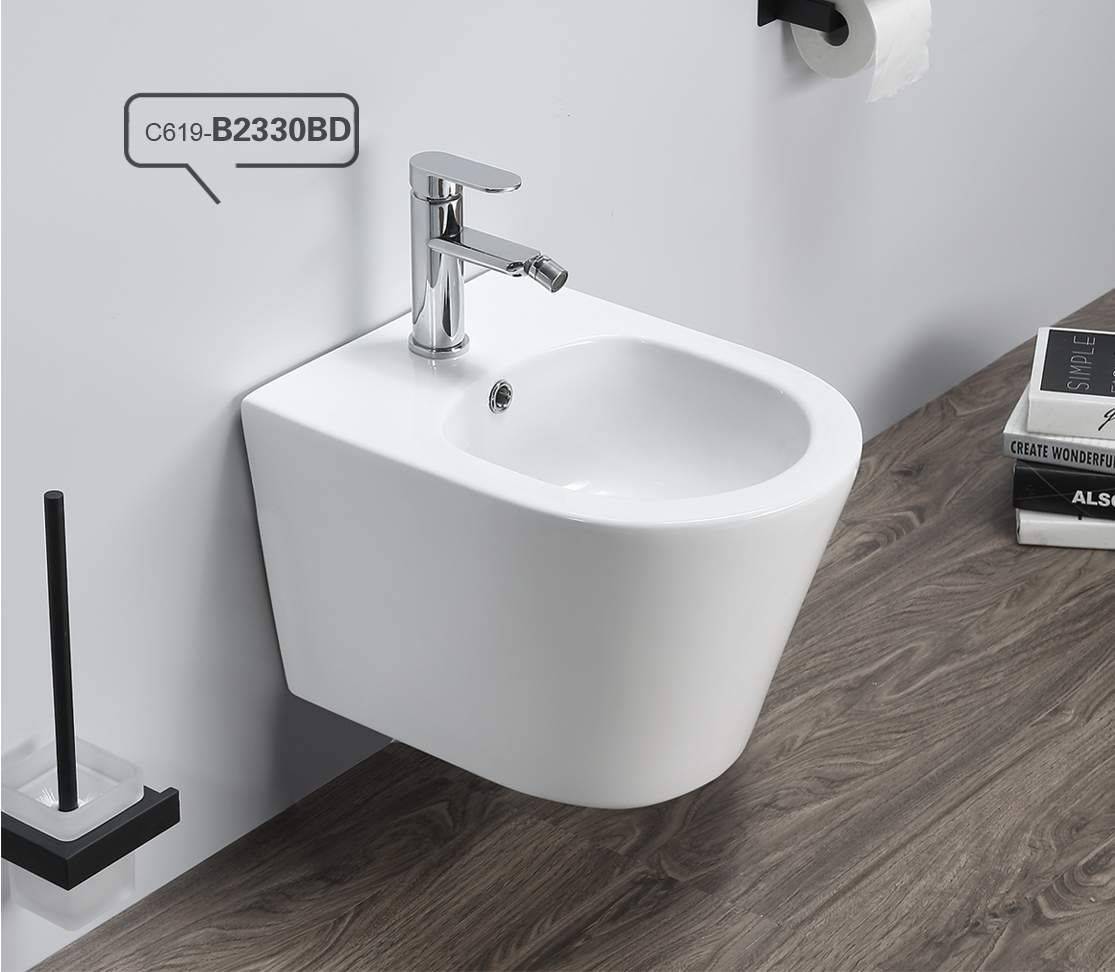 Hot sale customized logo bathroom sanitary equipment white ceramic single hole bidet,sanitary ware toilet, wall hung toilet, one piece toilet, bidet toilet, wall mounted toilet