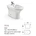 New Style Hot Selling Bathroom WC Sanitary Ware Toilet Bidet Wall Mounted Bidet-026 Series