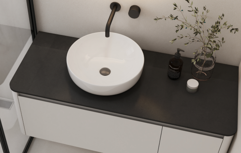 · Above - Counter Sinks: Also known as vessel sinks, they sit on top of the countertop and can add a unique, stylish element to your bathroom.