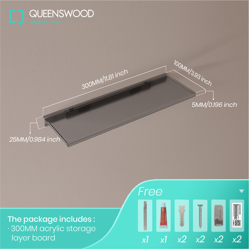 Easily mountable, this bathroom wall shelf can fit seamlessly into any corner, helping to optimize your space. Whether you need a bathroom organizer shelf for toiletries or a bathroom corner shelf for decorative items, this rack meets all your storage needs.