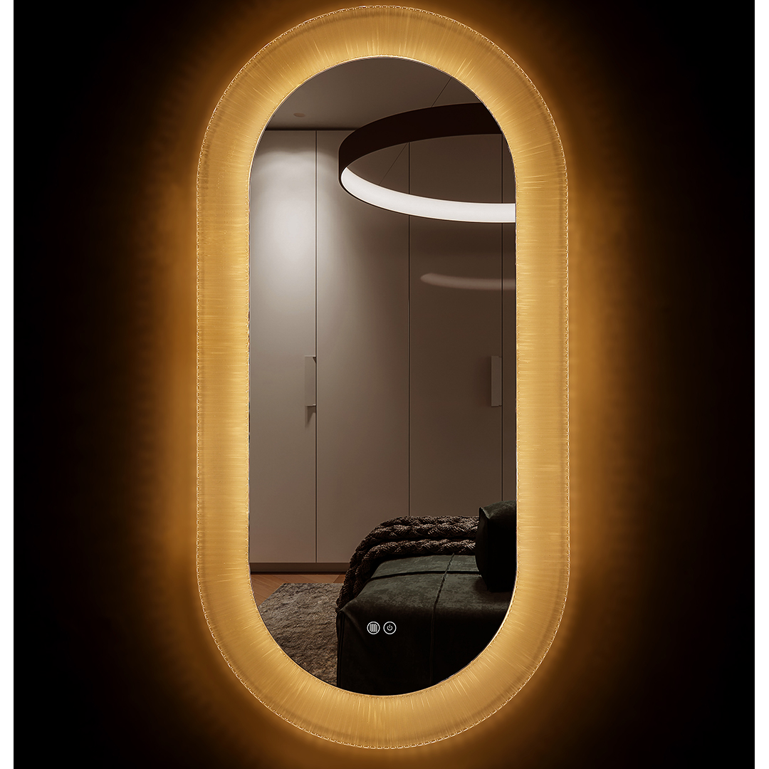 With advanced smart technology, this LED mirror bathroom unit features touch controls and anti-fog capabilities, ensuring a clear reflection even in the steamiest environments. Its stylish frame adds a contemporary touch to any decor, blending functionality with aesthetic appeal.