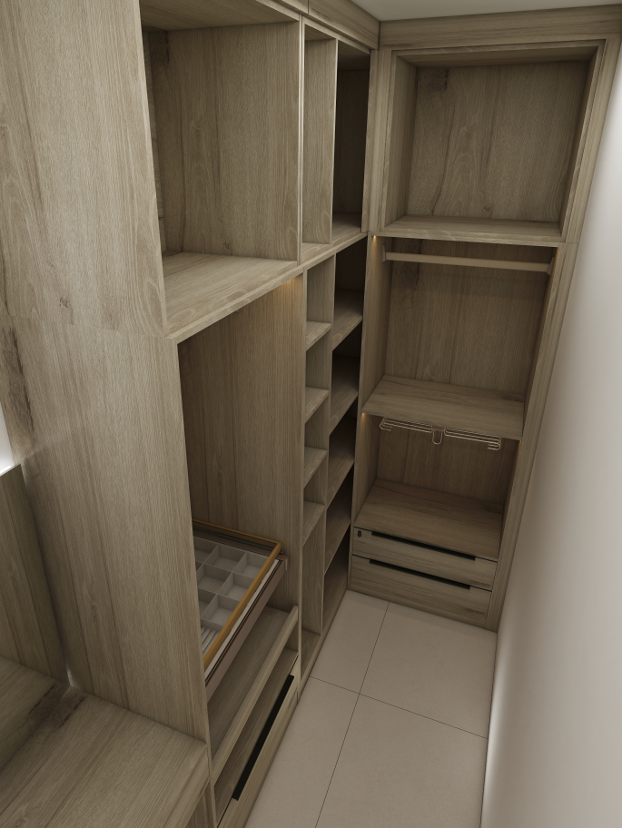 These cabinets for bedroom not only enhance the overall decor but also offer ample storage space, making it easier to keep clothes and accessories organized. With intelligent design features and thoughtful layout, each wardrobe serves as an efficient bedroom cabinet, providing easy access to everyday essentials. This project highlights the versatility of a garderobe, turning a simple storage solution into a statement piece that complements any bedroom theme.