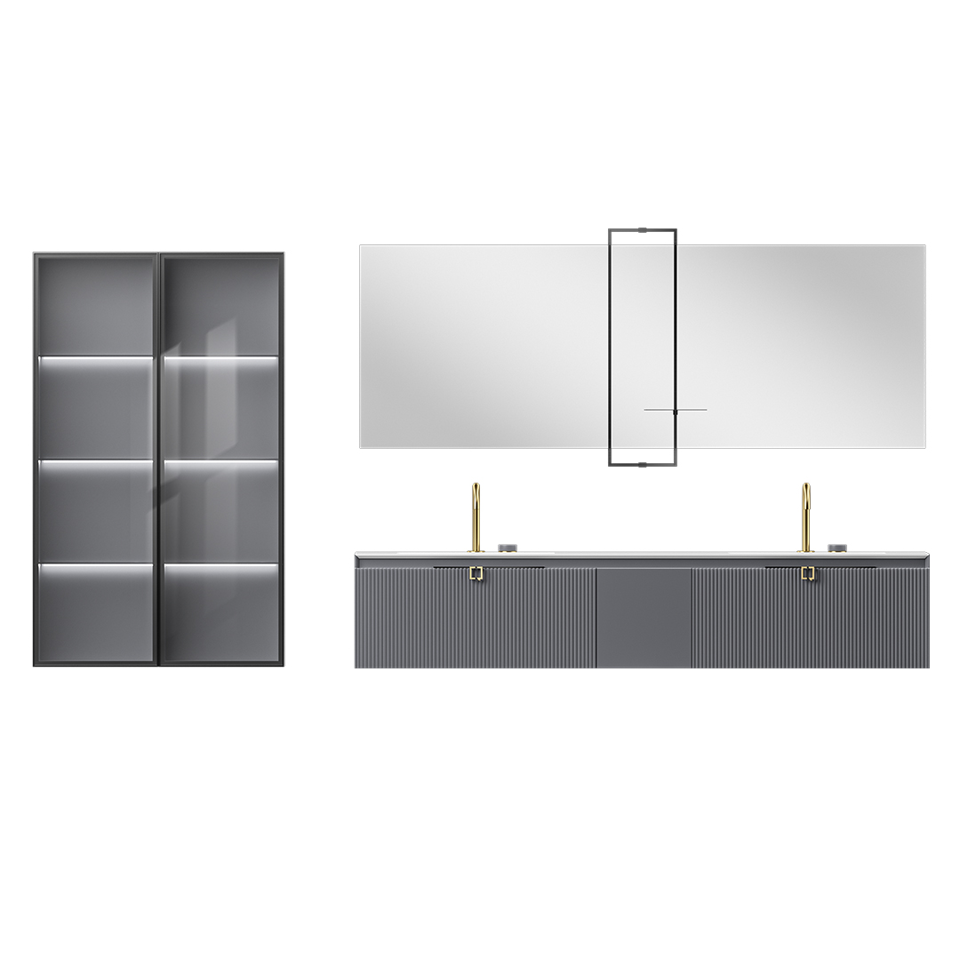 Crafted by trusted bathroom vanity manufacturers, this cabinet showcases a sleek design and ample storage space. It efficiently organizes your essential toiletries while adding a touch of glamour with its illuminated mirror, ensuring you look your best every day.