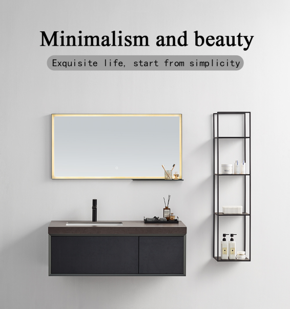 Featuring a spacious bathroom cabinet with sink, this piece is ideal for maximizing storage while maintaining an organized space. The elegant solid wood finish not only enhances the aesthetic appeal but also ensures durability.