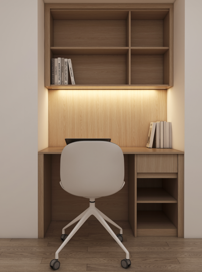 The wardrobes served as perfect wardrobe closets, offering ample storage space for clothing and accessories, while the thoughtful design included additional bedroom cabinets for optimal organization. The harmonious blend of these cabinets for bedroom use not only maximized functionality but also added a touch of sophistication to the space.