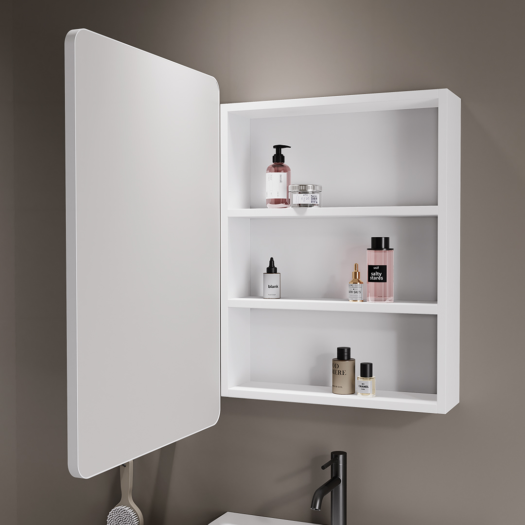 Transform your bathroom with our Minimalist Style Small Size wall mounted bathroom vanity. Perfect for smaller spaces, this modern bathroom cabinets  blends elegance and functionality, maximizing your storage without sacrificing style. Crafted with premium materials, our wall-mounted design not only optimizes floor space but also adds a contemporary flair to your décor.                Featuring sleek lines and a minimalist aesthetic, this bathroom cabinet is an ideal choice for those seeking a clean, uncluttered look. The spacious compartments offer ample storage for toiletries and essentials, while the surface provides a great space for decorative touches or a bathroom vanity mirror with lights.