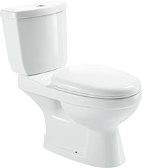 Bathroom Ceramic Washdown Toilets Two Piece WC white close-couched closet 823 Series