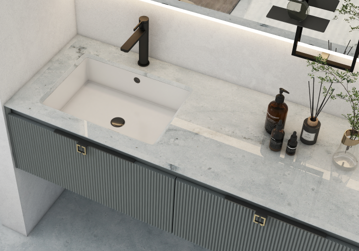 Marble offers a luxurious look with its natural veining. It's durable, being hard - wearing and long - lasting. Functionally, it has good heat resistance, acoustic properties, and is hygienic and easy to clean