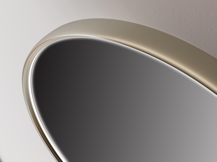 VENUS-WH wall mounted bathroom vanity with round LED smart mirror