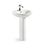 Manufacture designer bathroom ceramic pedestal white antique standing pedestal basin-2222 Series