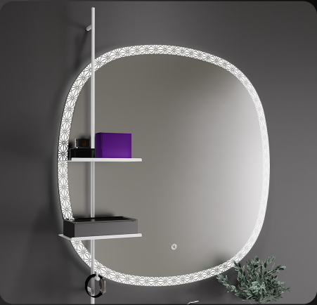 Elevate your bathroom with our Minimalist Style Gold Silver Brocade color Bathroom Cabinet. This wall mounted bathroom vanity combines modern aesthetics with practicality, making it a perfect addition to any contemporary bathroom. Designed by top bathroom vanity manufacturers, it features a unique gold silver brocade color that adds a touch of luxury.