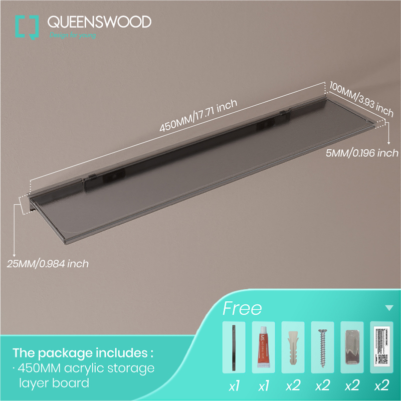 Easily mountable, this bathroom wall shelf can fit seamlessly into any corner, helping to optimize your space. Whether you need a bathroom organizer shelf for toiletries or a bathroom corner shelf for decorative items, this rack meets all your storage needs.