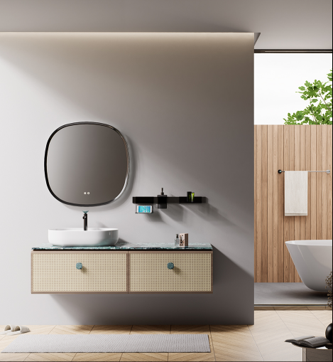 Discarding elaborate ornamentation, the design features clean, flowing lines and subtle curves, balancing traditional aesthetics with the practical needs of modern bathrooms