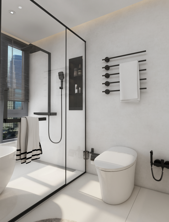 Balancing Space with Sanitary Ware Choices: The size and style of your sanitary ware must match the room.