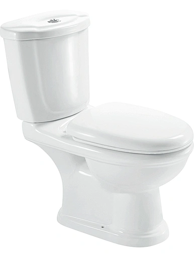 Wash Down Two Piece Toilet P-trap S-trap Dual Flushing Rimless Toilet