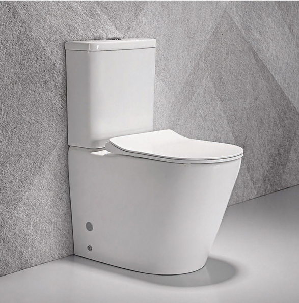 Wash Down Two Piece Toilet P-trap S-trap Dual Flushing Rimless Toilet,sanitary ware, toilet, best toilet brand, white toilet, two piece toilet, toilet bidet