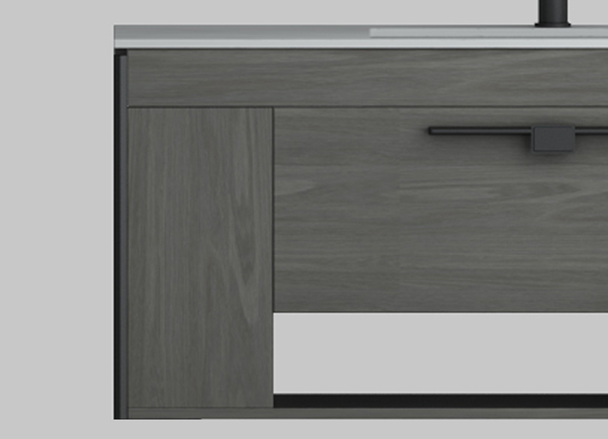 Featuring a bathroom vanity mirror cabinet equipped with LED lights, this vanity offers both illumination and style, making your morning routines shine. The spacious design of our free standing bathroom cabinets provides ample storage, keeping your essentials organized and within reach.