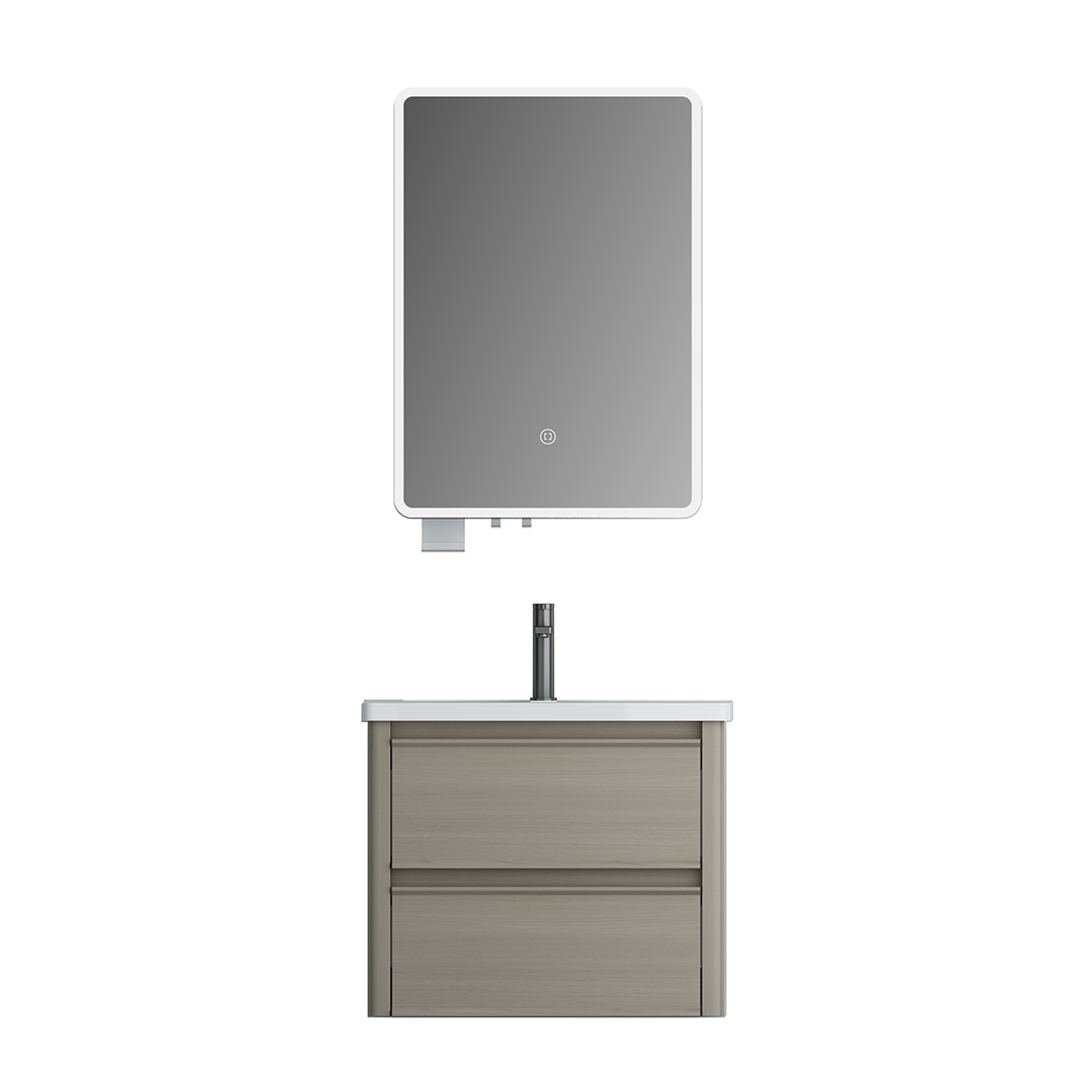 As a wall mounted bathroom vanity, it showcases a sleek design that saves floor space and creates an airy feel. The double drawers provide ample storage for all your bathroom essentials, ensuring everything is neatly organized and easily accessible.
