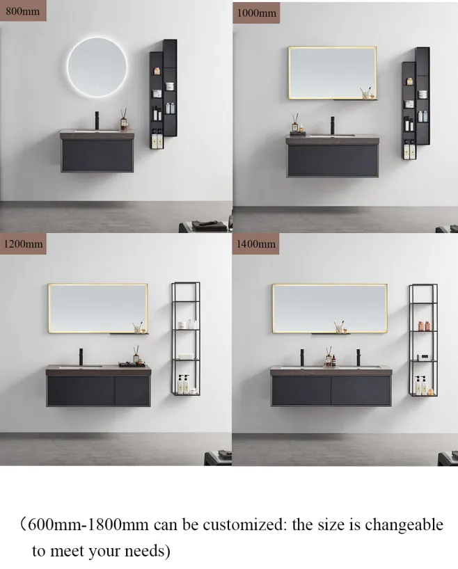 Equipped with a bathroom vanity mirror with lights and bathroom wall cabinet, you'll enjoy enhanced illumination for all your grooming needs, making it an essential addition to any modern bathroom. Our selection of modern bathroom vanities is designed to cater to various tastes, ensuring everyone finds their perfect match.