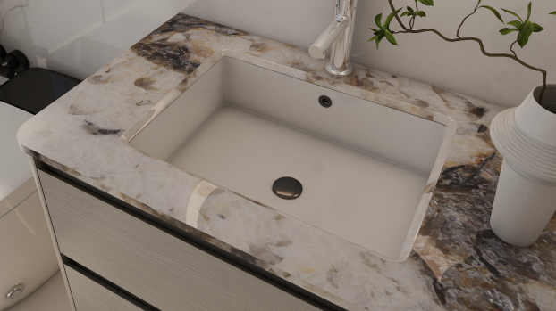 · Seamless - joint basin: They offer a sleek and integrated look, enhancing the aesthetic of the space with their seamless design. Cleaning is easy as there are no seams to trap dirt.