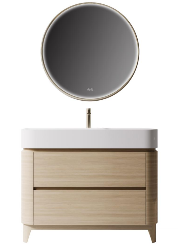 VENUS freestanding bathroom vanity with double drawers for bathroom storage