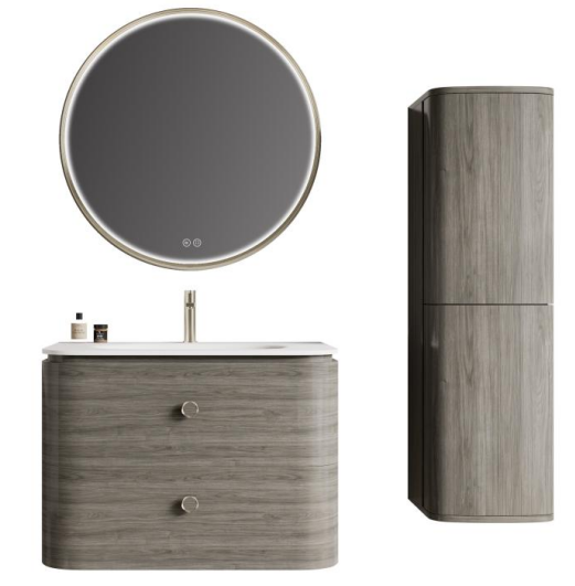 floating ARIA wall mounted bathroom vanity for a modern bathroom