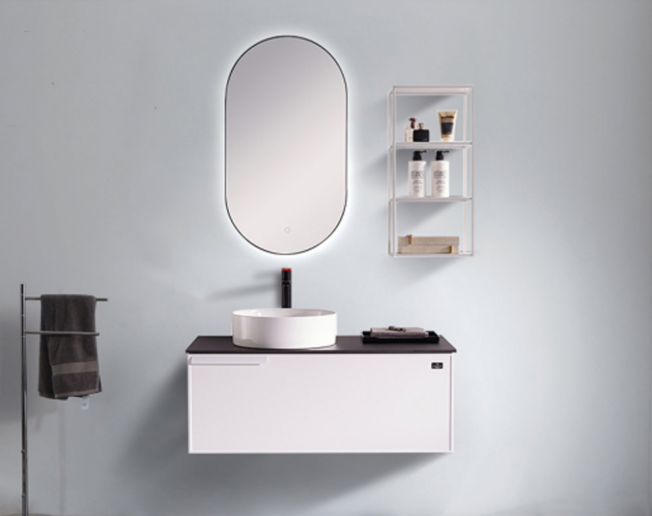 Crafted with precision, this bathroom wall cabinet maximizes vertical space, making it ideal for smaller areas. Its minimalist design features clean lines and a subtle finish, appealing to those seeking contemporary elegance. Pair it with a bathroom vanity mirror with lights for a harmonious look that brightens your space and simplifies morning routines.