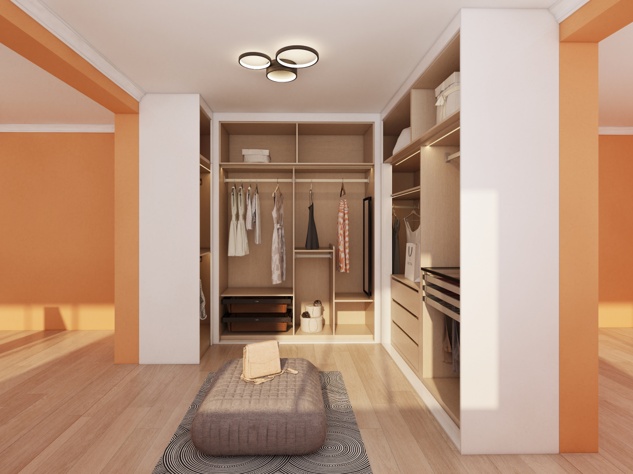 Small bedrooms: A 4–5ft wide sliding door wardrobe closet fits neatly against a wall, leaving room for a bed and nightstand—something a hinged wardrobe can’t always do.